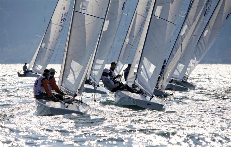 Racing on day 2 of the SSL Lake Grand Slam photo copyright Christophe Launay / www.sealaunay.com taken at Cercle de la Voile de Grandson and featuring the Star class