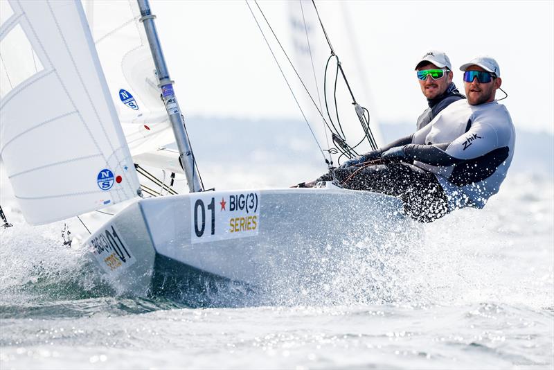 The German Starboat junior crew Max Kohlhoff/Ole Burzinski (NRV) takes the lead in the Stars. With two victories on the day, the junior crew showed their skills. - photo © www.segel-bilder.de