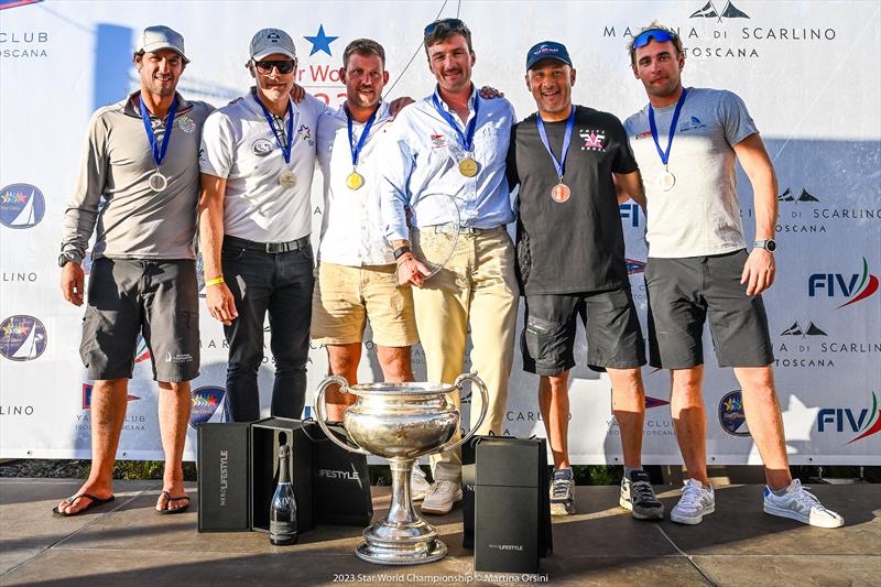 2023 Star World Championship prize giving photo copyright Martina Orsini taken at Yacht Club Isole di Toscana and featuring the Star class