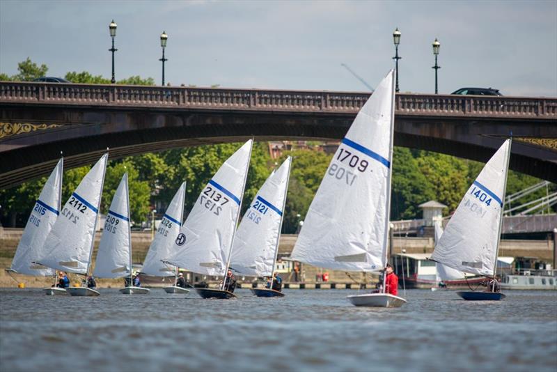 Battersea Bridge on the way home - Holt Streaker Golden Jubilee Tideway Race photo copyright BR Sailing Photography taken at Ranelagh Sailing Club and featuring the Streaker class