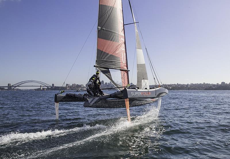 The SuperFoiler on Sydney Harbour - photo © John Curnow