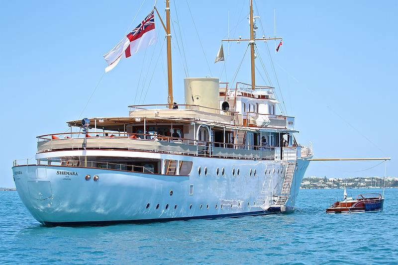The superyacht Shemara was constructed in 1929 and refitted extensively before voyaging to Bermuda for the 2017 America's Cup - photo © Richard Gladwell