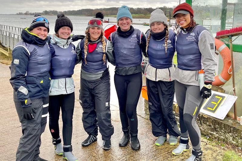 Royal Hospital School are U19 Women's Team Racing National Champions photo copyright RHS taken at Royal Hospital School and featuring the Team Racing class