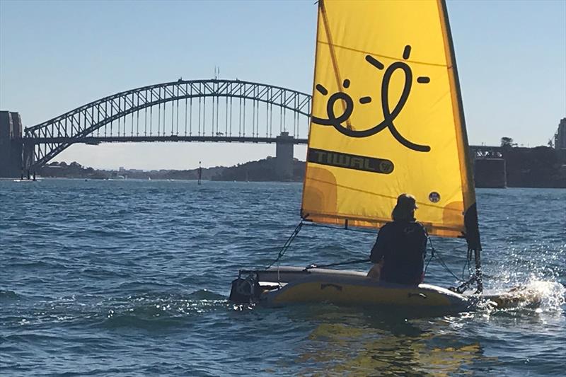 Sailing the Tiwal on Sydney Harbour photo copyright Melinda Henshaw taken at  and featuring the  class