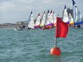 The Topper fleet start during the West Sussex Schools and Youth Sailing Association Regatta © Jan Elliman