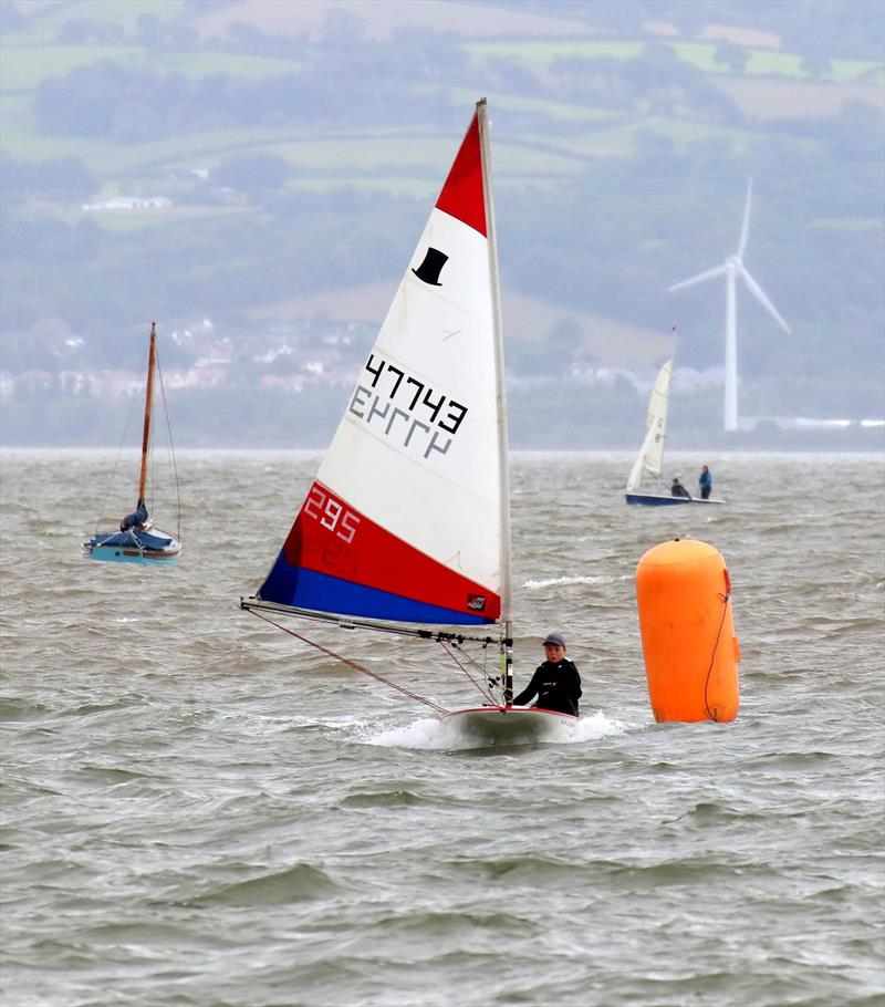 Young Topper sailor Leon Kadioglu during the West Kirby Sailing Club Season Opener on the Dee Estuary photo copyright Trevor Jenkins taken at West Kirby Sailing Club and featuring the Topper class