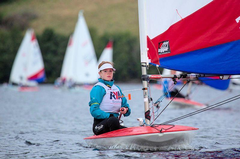 Emily Shearer, first girl - Scottish Topper Traveller at the RYA Scotland Late Summer Championships at Loch Tummel - photo © Marc Turner / RYA Scotland