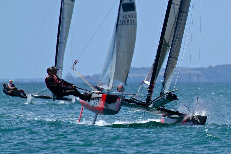 Brett Burvill and Max Puttman (AUS) - Mark 1 - Race 6 - Int Tornado Worlds - Day 3, presented by Candida, January 7, - photo © Richard Gladwell