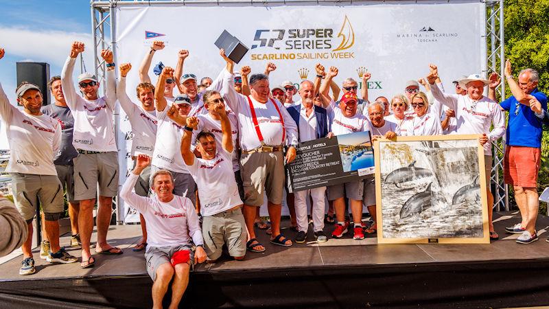 52 Super Series Scarlino Sailing Week 2023 Prize Giving photo copyright Nico Martinez / 52 Super Series taken at Club Nautico Scarlino and featuring the TP52 class