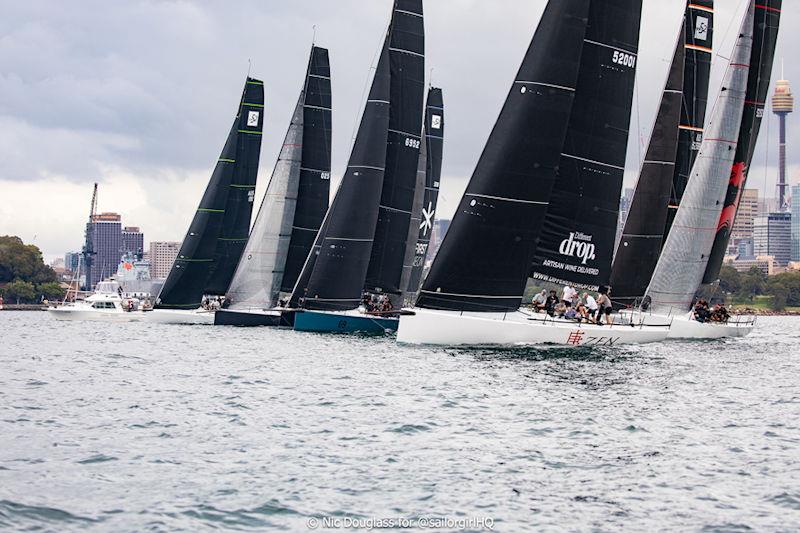 Pallas Capital Gold Cup: Ten TP52's on the start line photo copyright Nic Douglass for @sailorgirlHQ taken at Cruising Yacht Club of Australia and featuring the TP52 class