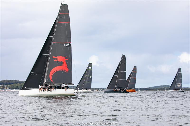 Koa leading Race 1 during TP52 Pallas Capital Gold Cup Act 3 at the Sail Port Stephens Performance Series - photo © Nic Douglass for @sailorgirlHQ