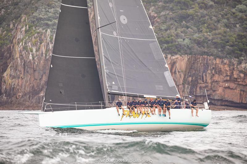 Frantic was on fire in the passage race during TP52 Pallas Capital Gold Cup Act 3 at the Sail Port Stephens Performance Series - photo © Nic Douglass for @sailorgirlHQ