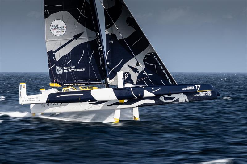 The Maxi Edmond de Rothschild  - Brest Atlantique photo copyright Eloi Stichelbaut / polaRYSE / Gitana S.A. taken at  and featuring the Trimaran class