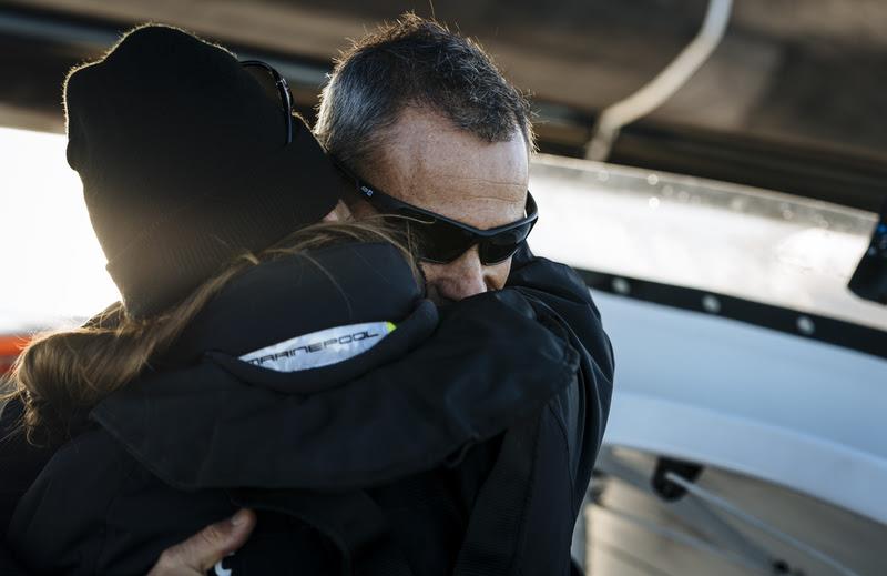 Spindrift racing at the start of the Jules Verne Trophy. - photo © Chris Schmid / Spindrift Racing