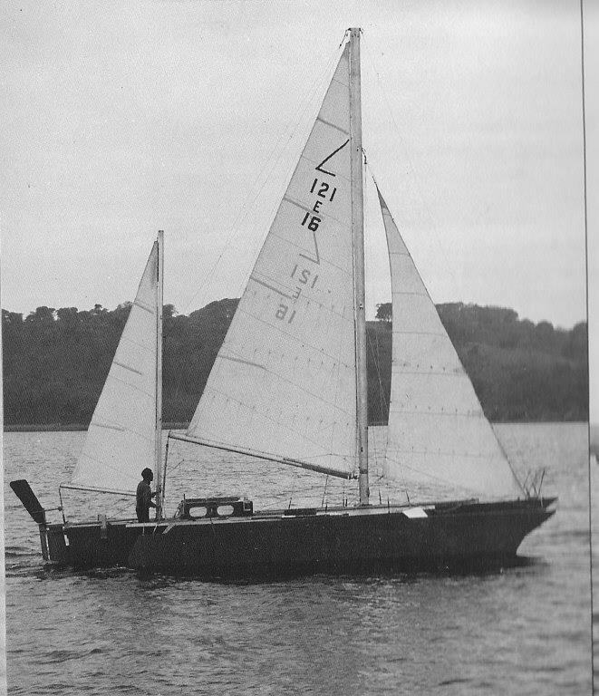 Derek Kelsall's Piver 35' trimaran was the fastest boat in the OSTAR, but had to return to Plymouth to repair a broken rudder photo copyright Unknown taken at Royal Western Yacht Club, England and featuring the Trimaran class