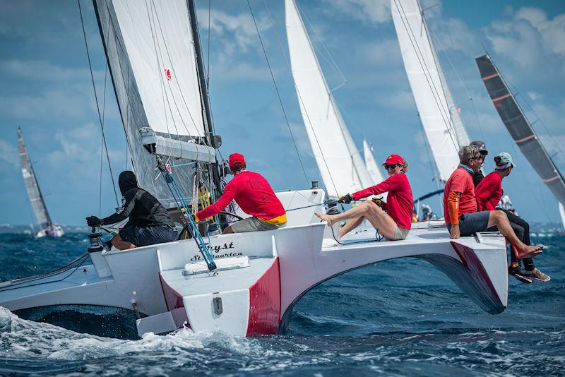 Trimaran Tryst - St. Maarten Heineken Regatta day 3 photo copyright Laurens Morel / www.saltycolours.com taken at Sint Maarten Yacht Club and featuring the Trimaran class