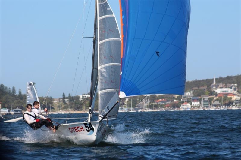 C-Tech won Race 5 - 12ft Skiff Interdominion photo copyright John Williams taken at Sydney Flying Squadron and featuring the 12ft Skiff class