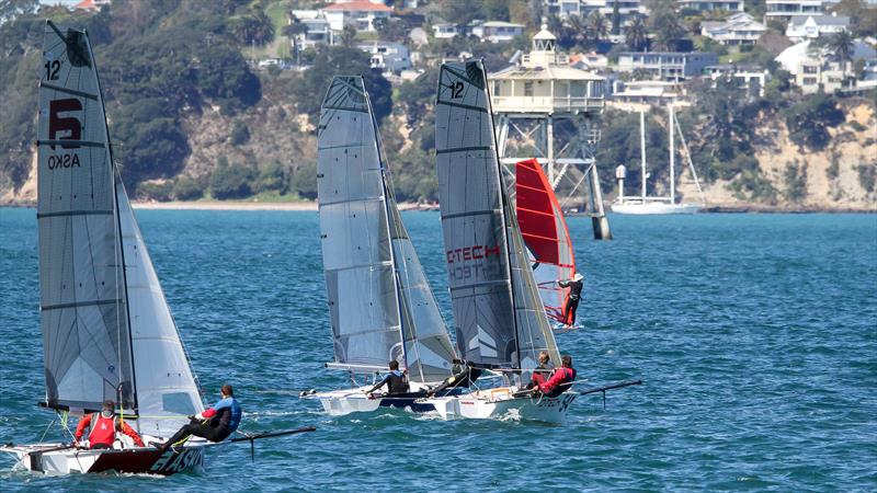 12ft Skiff - Waitemata Harbour - September 12, 2020 photo copyright Richard Gladwell / Sail-World.com taken at Royal Akarana Yacht Club and featuring the 12ft Skiff class