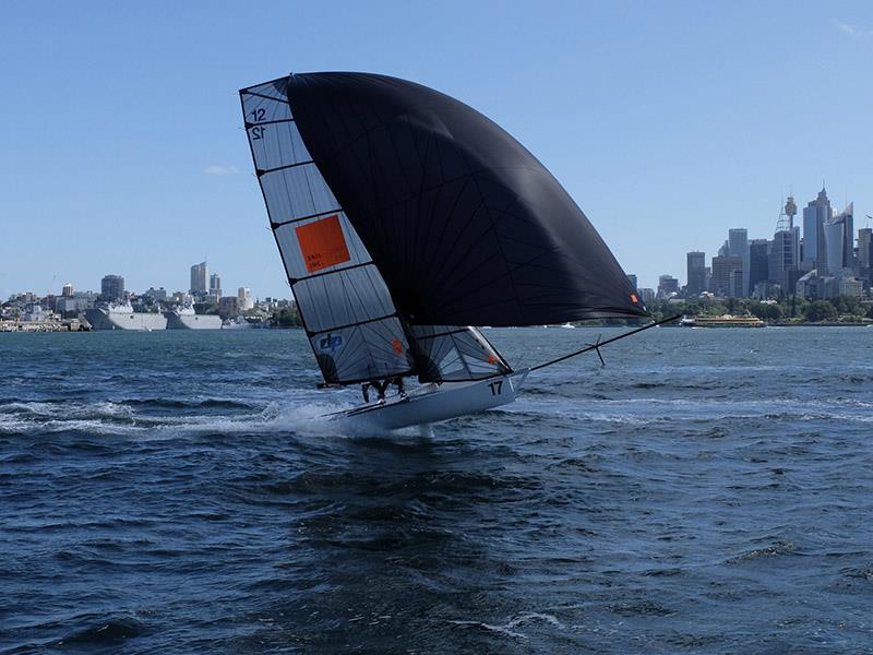 Sail Inc on the boil - 12flt Skiff Port Jackson Championship photo copyright 12 Foot Skiffs taken at Sydney Flying Squadron and featuring the 12ft Skiff class