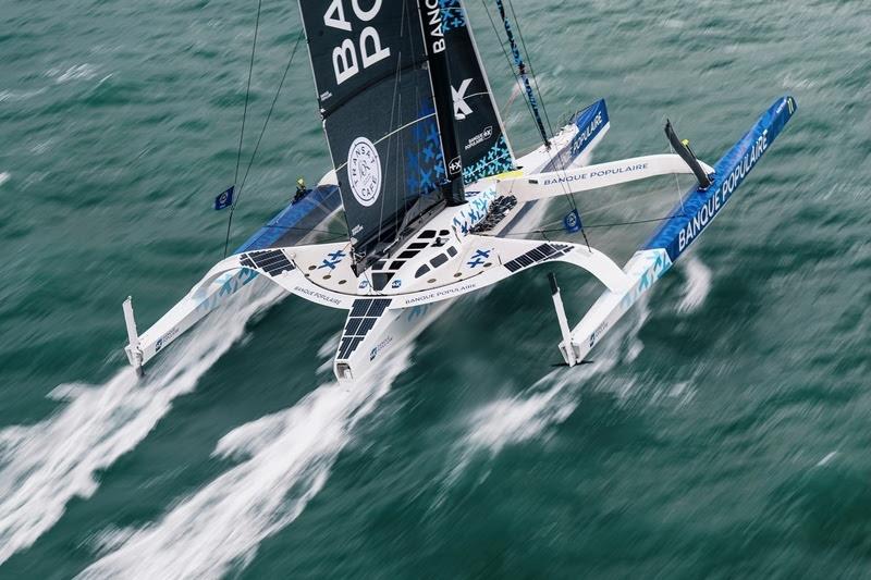 Maxi Banque Populaire XI at the start of the Transat Café L'or Le Havre Normandie 2025 - photo © Vincent Curutchet / Alea