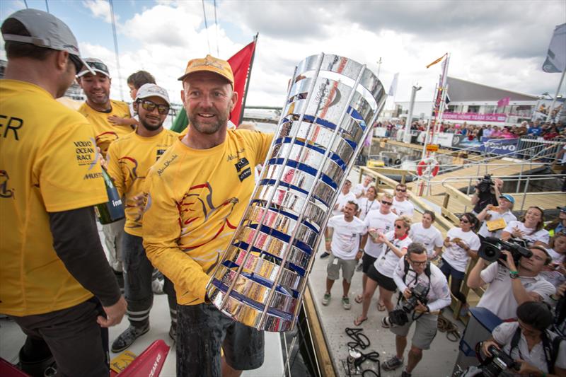 Ian Walker's Abu Dhabi Ocean Racing win the Volvo Ocean Race photo copyright Matt Knighton / Abu Dhabi Ocean Racing / Volvo Ocean Race taken at  and featuring the Volvo One-Design class