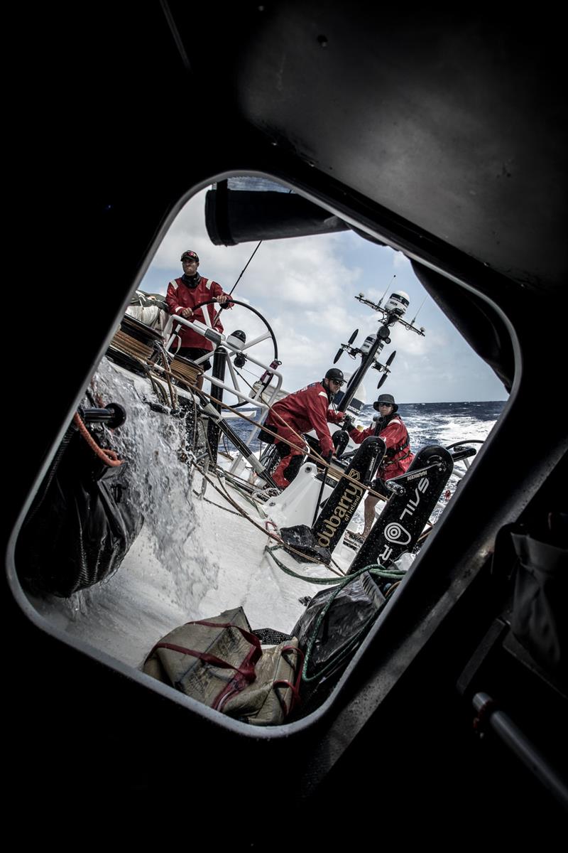 Leg 4, Melbourne to Hong Kong, day 14 Through the hatch, life at an angle on board Sun Hung Kai / Scallywag photo copyright Konrad Frost / Volvo Ocean Race taken at  and featuring the Volvo One-Design class