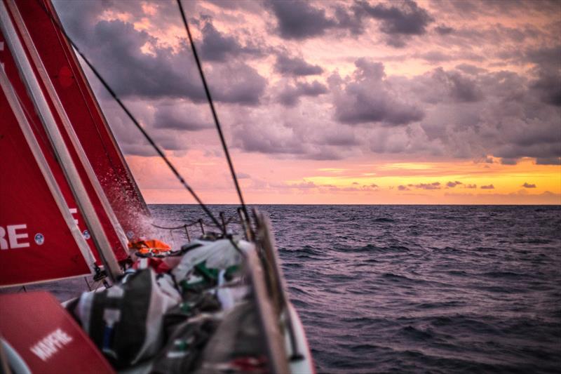 Leg 6 to Auckland, Day 12 on board MAPFRE, Special sunset. 18 February, . - photo © Ugo Fonolla / Volvo Ocean Race