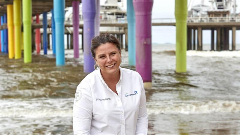 Nathalie Quéré – global brand director at AkzoNobel and campaign director at team AkzoNobel in the Volvo Ocean Race 2017-18 photo copyright Team AkzoNobel taken at  and featuring the Volvo One-Design class