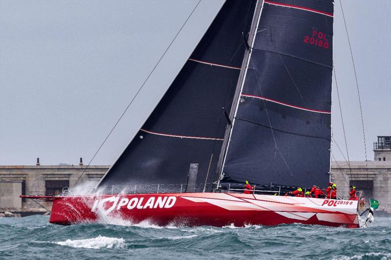 VO70 'I Love Poland' - Rolex Fastnet Race photo copyright James Tomlinson taken at Royal Ocean Racing Club and featuring the Volvo 70 class