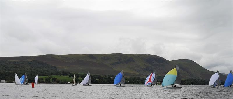 VX Ones heading downwind during the Ullswater YC Asymmetric Weekend photo copyright Sue Giles taken at Ullswater Yacht Club and featuring the VX One class