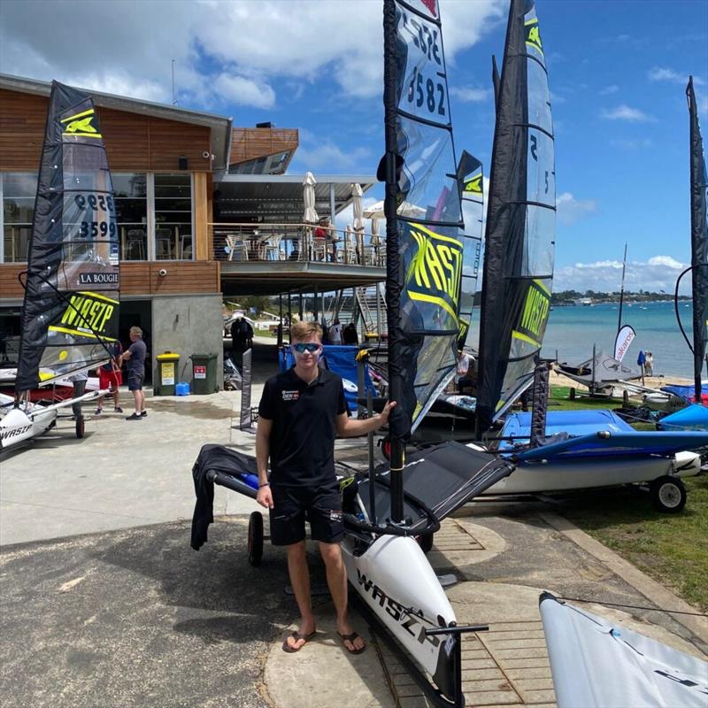 WASZP class at Sail Melbourne - Magnus Overbeck from Denmark Claimed victory photo copyright Marc Ablett taken at Sorrento Sailing Couta Boat Club and featuring the WASZP class