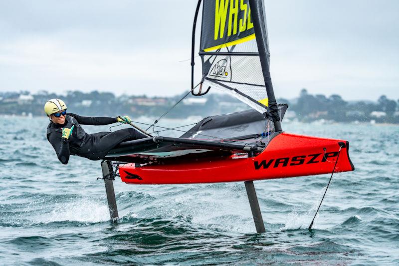 WASZP Games Day 1: Slalom Racing photo copyright FSR Media House taken at Sorrento Sailing Couta Boat Club and featuring the WASZP class