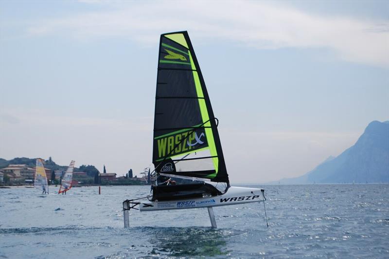 The WASZP_X 5.8m adds a new layer to Junior Foiling photo copyright WASZP Class taken at Fraglia Vela Malcesine and featuring the WASZP_X class