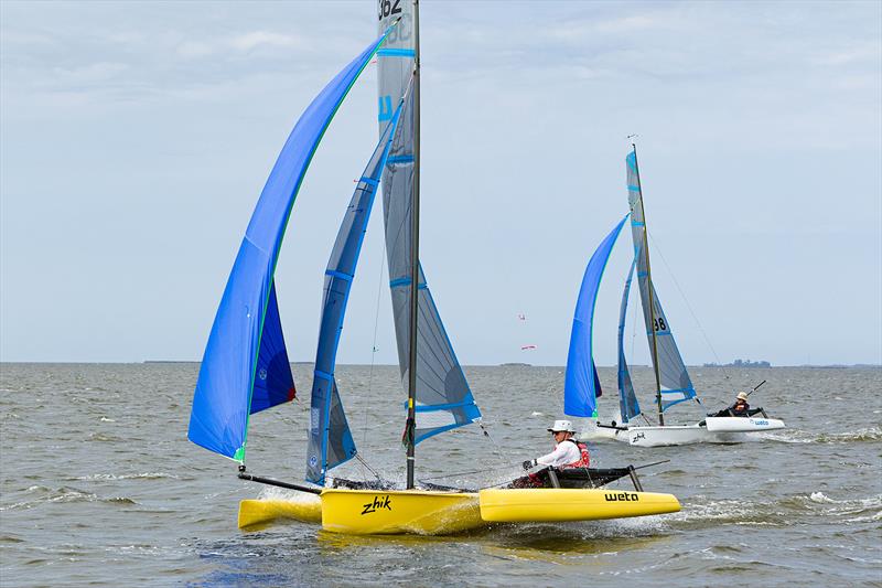  2019 Weta North American Championship - NorBanks sailing facility in Duck, NC photo copyright Eric Rasmusse taken at  and featuring the Weta class