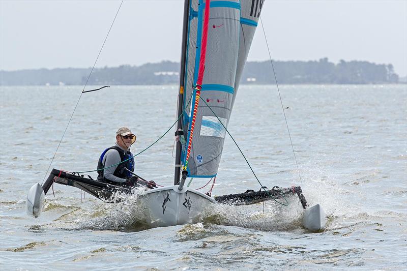  Mike Wright - 2019 Weta North American Championship - NorBanks sailing facility in Duck, NC photo copyright Eric Rasmusse taken at  and featuring the Weta class