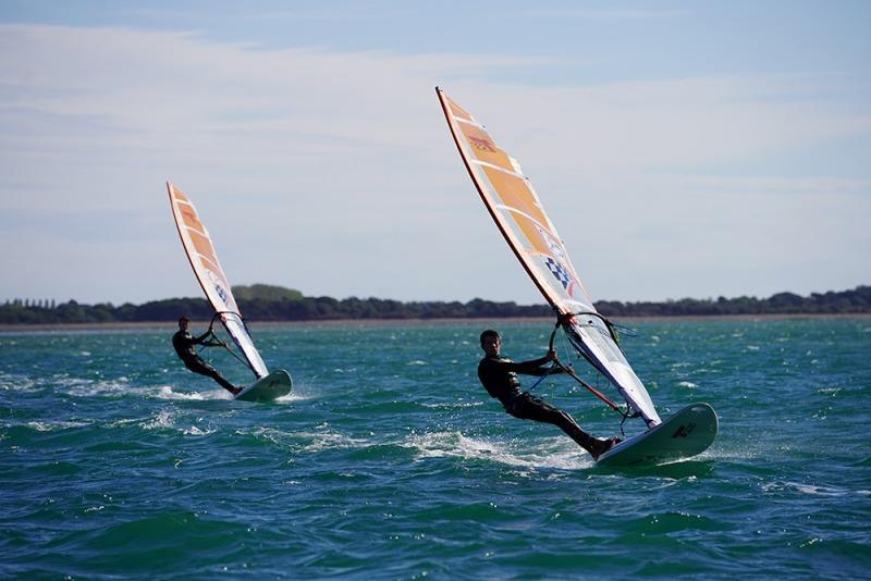 South windsurfing Regional Junior Championships photo copyright Richard Aspland / RYA taken at Andrew Simpson Sailing Centre and featuring the Windsurfing class