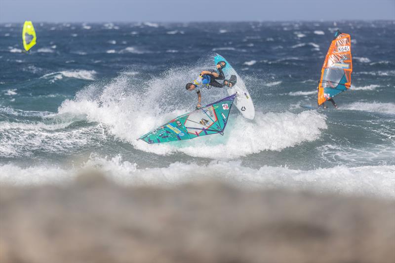 Victor Fernandez in the groove on day 1 of the Gran Canaria Gloria Windsurf World Cup - photo © John Carter