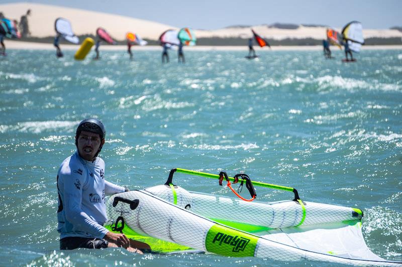 Bastien Escofet lost the lead but is still well in contention - Day 2 of WingFoil Racing World Cup Brazil photo copyright IWSA media taken at  and featuring the Wing Foil class