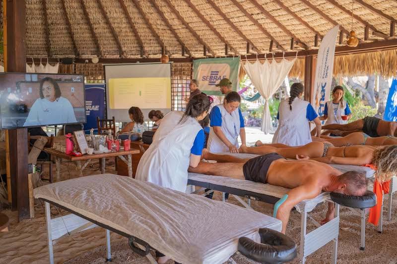 The free massages at Vila Kalango are booked out to capacity - 2023 WingFoil Racing World Cup Brazil - photo © IWSA media
