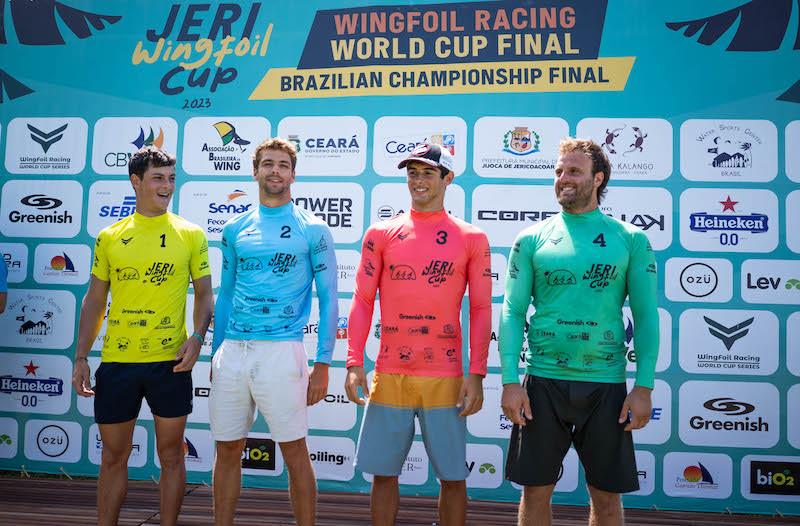 Cappuzzo (right) proved to be the biggest threat to Ghio (left) - 2023 WingFoil Racing World Cup Brazil - photo © IWSA media