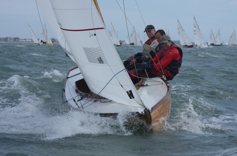 Stuart Jardine, Mark Jardine & Christian Brewer XOD sailing at Cowes Week photo copyright Eddie Mays taken at  and featuring the XOD class