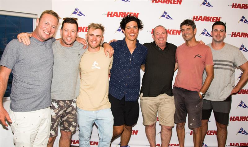 Andrew Wills (left) and the winning crew of Raging Hormones - 2019 Harken Young 88 National Championships photo copyright Rachel von Zalinski taken at Royal New Zealand Yacht Squadron and featuring the Young 88 class