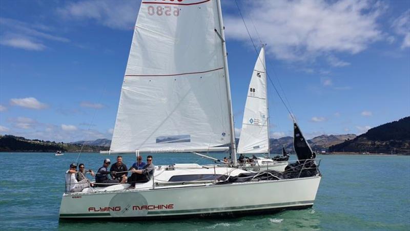 Flying Machine at 2020 North Sails Young 88 South Island Championships photo copyright Mike Leyland / Young 88 Owners Assocation taken at Naval Point Club Lyttelton and featuring the Young 88 class