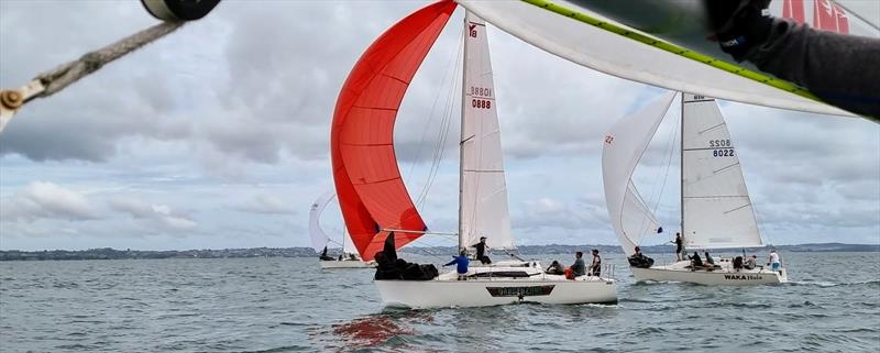 2022 Harken Young 88 Nationals - February 2022 photo copyright Jeremy Cope - shot from on board 'Time Out' taken at Royal New Zealand Yacht Squadron and featuring the Young 88 class