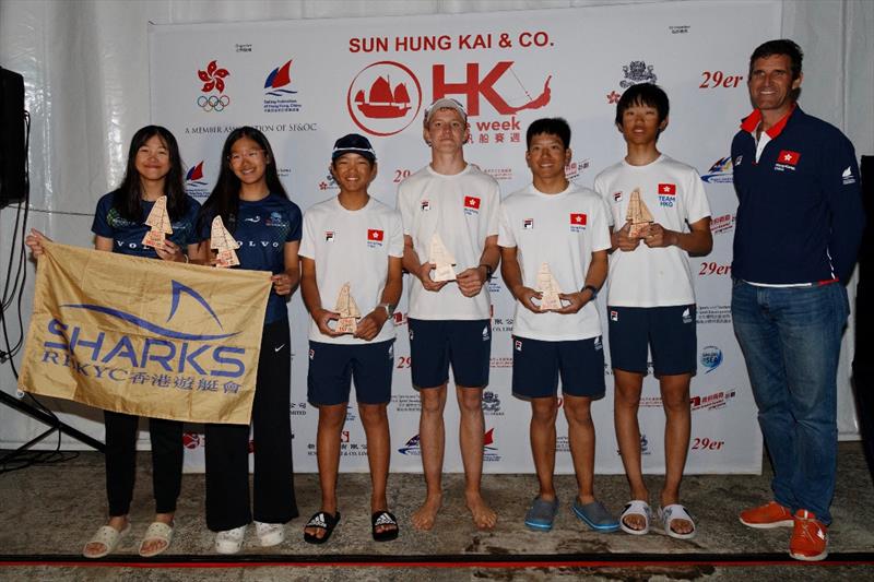 29er Asian Championship at Sun Hung Kai & Co. Hong Kong Race Week 2026 - Podium - photo © RHKYC / Guy Nowell