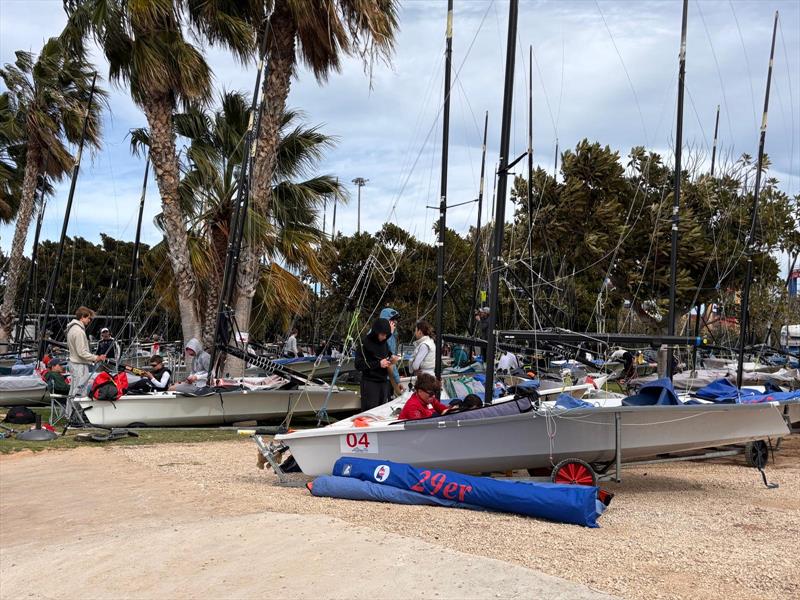 29er fleet at Real Club Náutico de Valencia - photo © RCNV