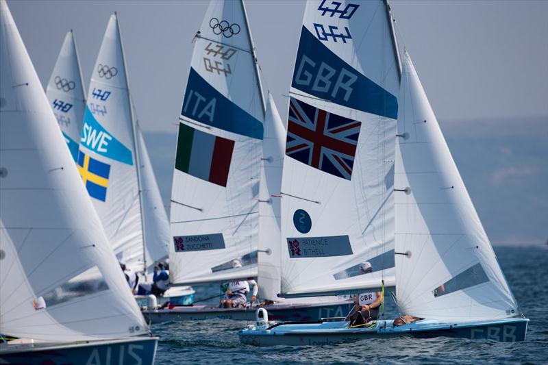 Men's 470 Medal Race at the London 2012 Olympic Sailing Competition with cameras fitted to the stern of each boat - photo © Tom Gruitt / www.tom-gruitt.co.uk