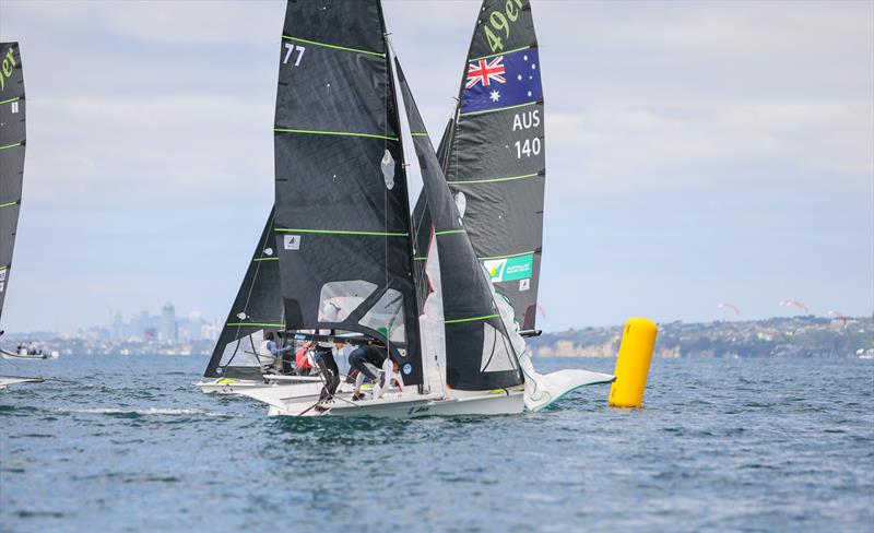 49er - OceanBridge Sail Auckland - Torbay - February 1, 2026 - photo © Jacob Fewtrell/Insight Media