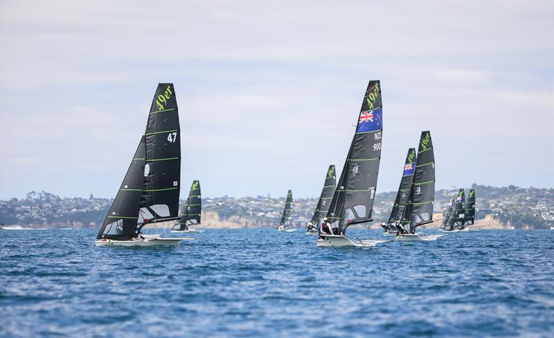 49er - OceanBridge Sail Auckland - Torbay - February 1, 2026 - photo © Jacob Fewtrell/Insight Media