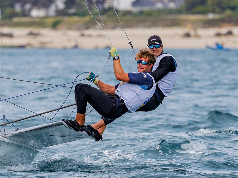 Seb Menzies/George Lee Rush (NZL) - 2026 49er Worlds at Quiberon -  Day 6 - May 17, 2026 - photo © Sailing Energy